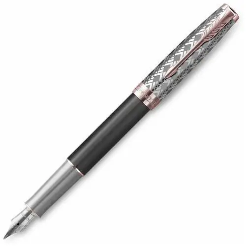 Parker, Pióro wieczne, Sonnet Premium, Metal Grey, stalówka F 18K