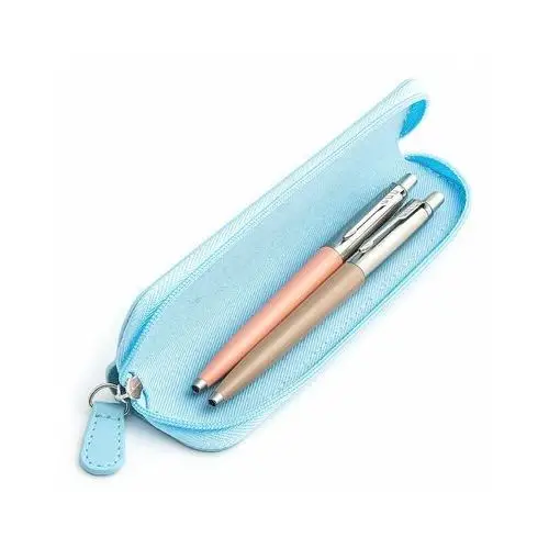 Zestaw prezentowy długopis jotter originals pudrowy róż i beżowy z niebieskim etui Parker