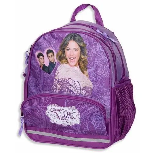 Plecak szkolny dla dziewczynki fioletowy violetta dwukomorowy Paso