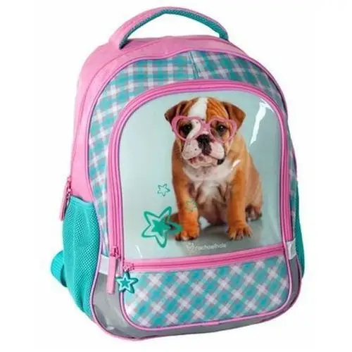 Plecak szkolny dla dziewczynki miętowo-różowy rachael hale dwukomorowy Paso