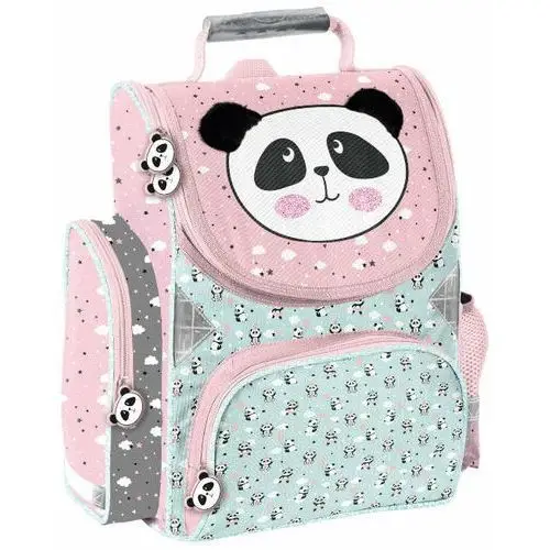 Plecak szkolny dla dziewczynki różowy Paso PP21PD-525 panda jednokomorowy