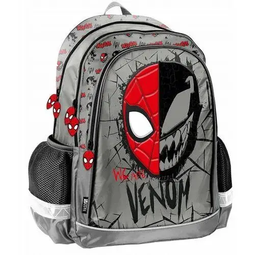 Plecak Szkolny Tornister Spiderman Venom Snow Grey