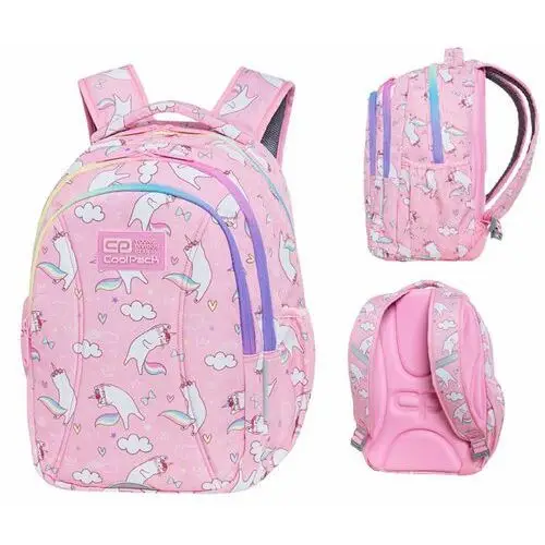 Plecak szkolny dla chłopca różnokolorowy CoolPack dwukomorowy