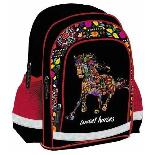 Plecak szkolny dla chłopca i dziewczynki Starpak konie dwukomorowy