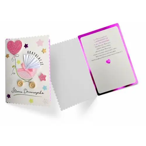 Passion cards Karnet dk-781 narodziny (śliczna dziewczynka)