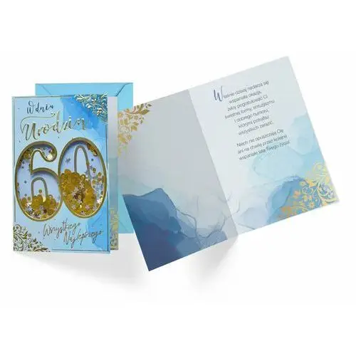 Passion cards Karnet konfetti knf-041 urodziny 60 (cyfry, męskie)