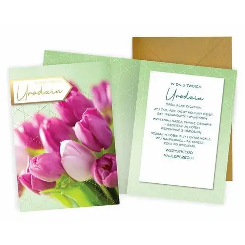 Passion cards Karnet pr-478 w dniu twoich urodzin (kwiaty)