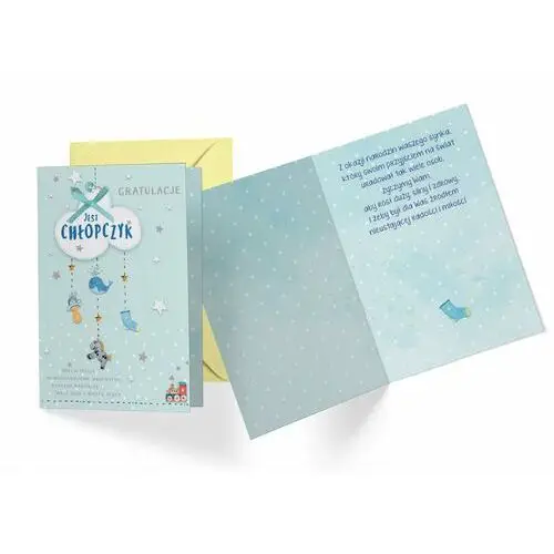 Passion cards , kukartka, kartka na narodziny chłopca dk-743