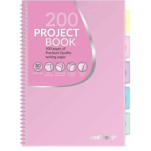 CoolPack, Kołobrulion B5 Project Book, pastel różowy