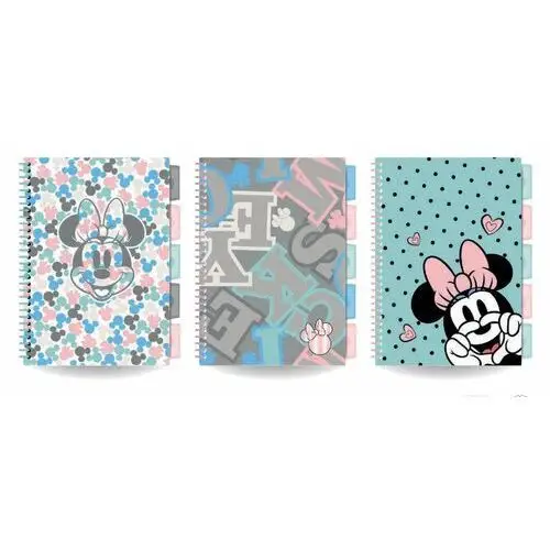 Kołobrulion B5 100 kartek, kratka, Disney Fashion Minnie Mouse, 1 szt. Mix