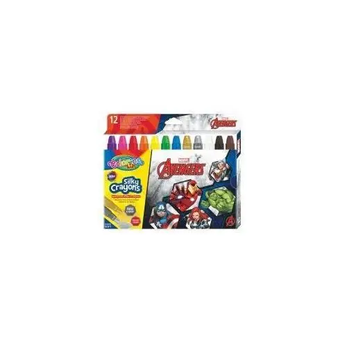 Patio Kredki żelowe wykręcane Colorino Kids Avengers 12 kolorów