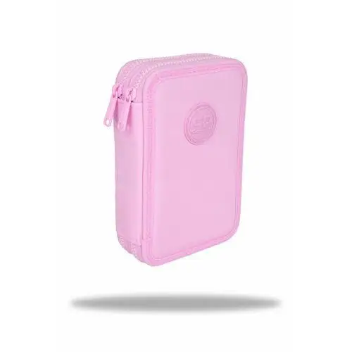 Patio , piórnik 2-komorowy z wyposażeniem coolpack jumper 2 pastel powde, różowy