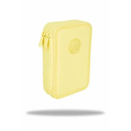Piórnik 2-komorowy z wyposażeniem coolpack jumper 2 pastel powde, żółty Patio