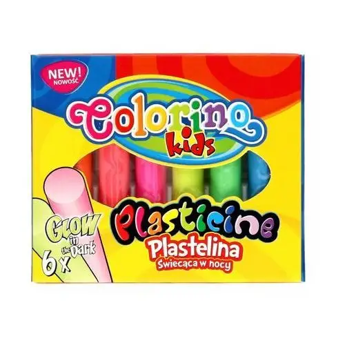 Patio Plastelina colorino kids glow, 6 kolorów