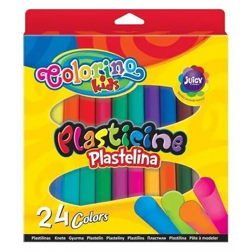 Plastelina szkolna, colorino kids, 24 kolory Patio