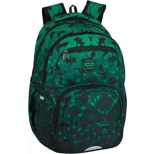 PATIO, plecak 2-komorowy coolpack pick dragons, kolor zielony