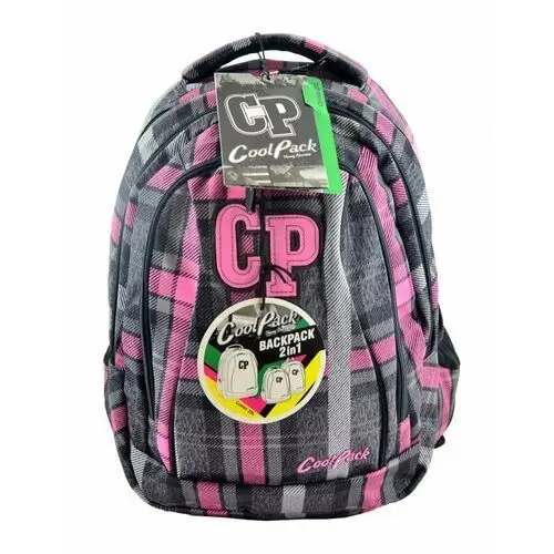 Plecak szkolny dla chłopca i dziewczynki coolpack kratka jednokomorowy Patio