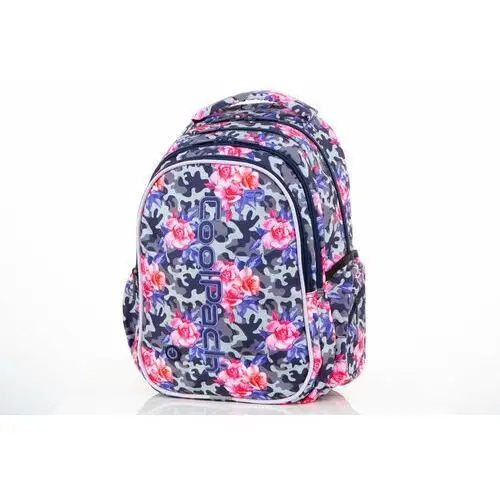 Plecak szkolny dla chłopca i dziewczynki CoolPack kwiaty trzykomorowy