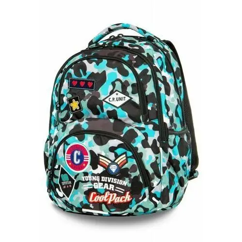 Plecak szkolny dla chłopca i dziewczynki CoolPack moro jednokomorowy