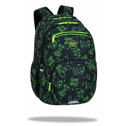 Plecak szkolny dla chłopca i dziewczynki Patio dwukomorowy, kolor zielony