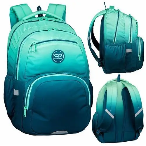 Plecak szkolny dla chłopca i dziewczynki zielony coolpack dwukomorowy Patio