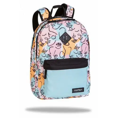 Plecak szkolny dla dziewczynki beżowy CoolPack wielokomorowy