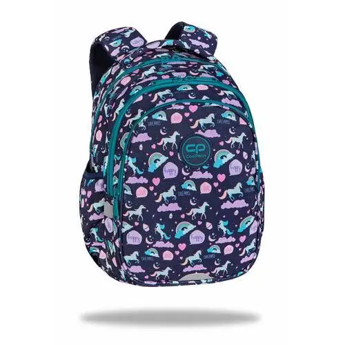 Patio Plecak szkolny dla dziewczynki czarny coolpack dwukomorowy