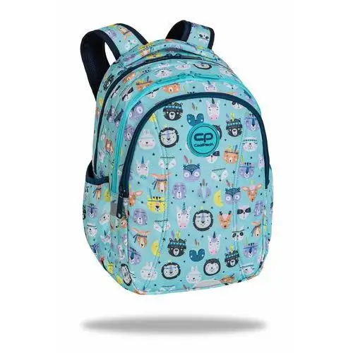 Plecak szkolny dla dziewczynki niebieski coolpack dwukomorowy Patio
