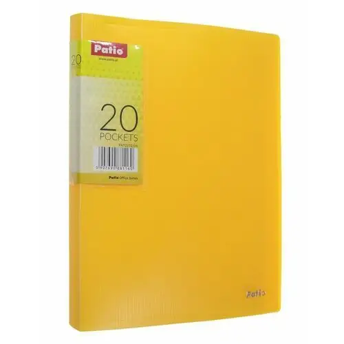 Teczka A5 z 20 koszulkami Clear Book Patio Żółty