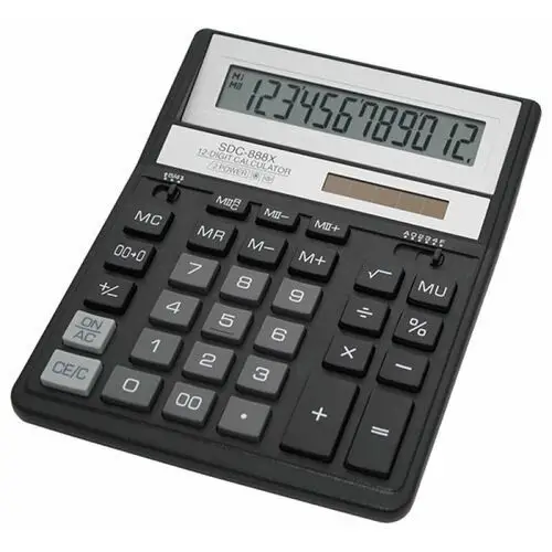 Pbs connect polska Kalkulator biurowy sdc-888xbk, czarny
