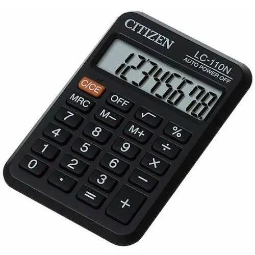 Kalkulator kieszonkowy, Citizen LC-110N, czarny