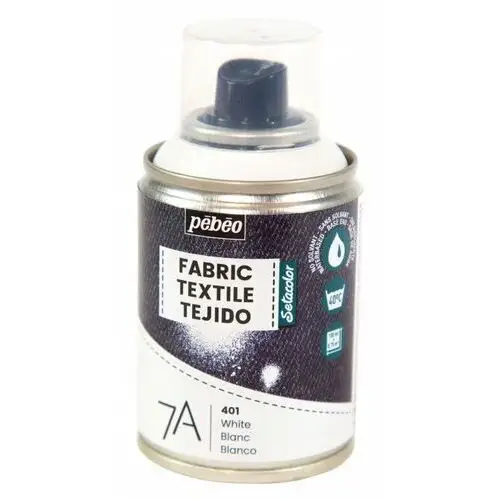 Pebeo 7a spray farba do tkanin 100ml - white