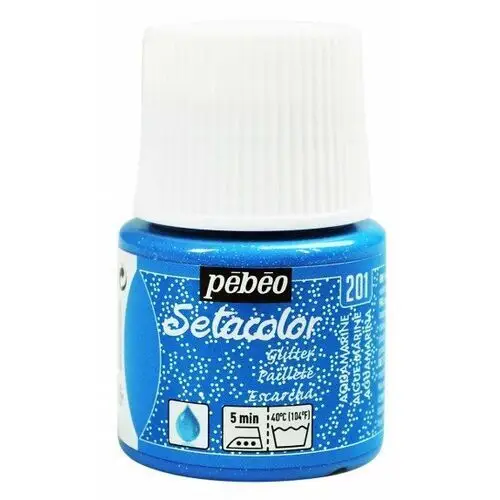 Pebeo Setacolor light fabrics glitter 45 ml aquamarine