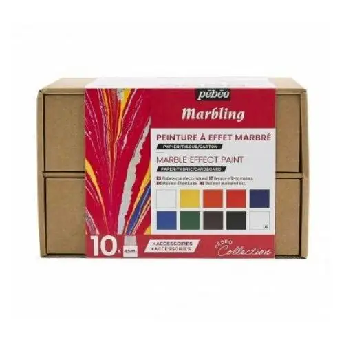 Zestaw marbling workbox 10x45ml Pebeo