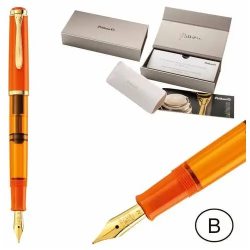 Pelikan Pióro wieczne classic m200 tłoczek b orange delight na prezent