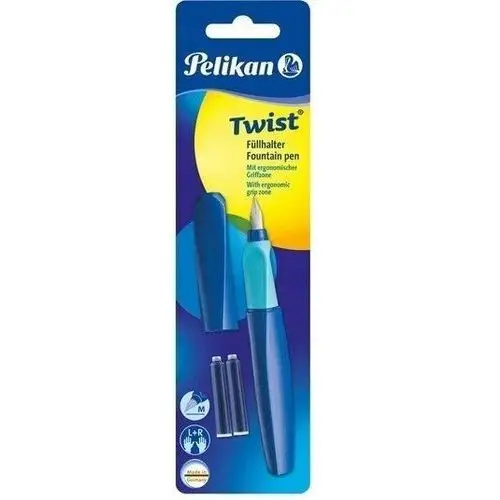 Pióro Wieczne Twist 457M Niebieskie+2N Pelikan