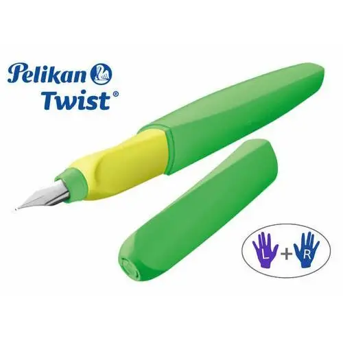 Pióro wieczne Twist nabój prawo/ lewo PELIKAN - Neon Green