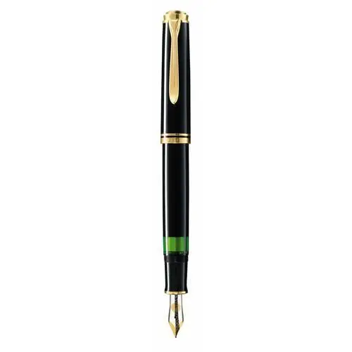 Pelikan souverän - pióro wieczne ef m400 black tłoczek