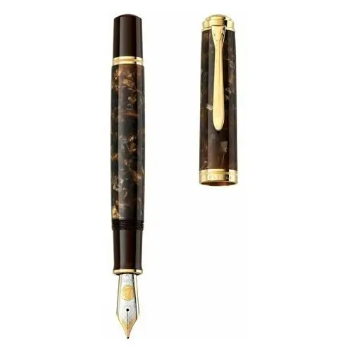 Pelikan souverän - pióro wieczne renaissance brown ef m1000