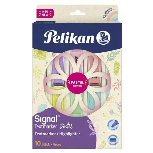 Pelikan, Zakreślacz Signal Pelikan Pastel 10 Kolory
