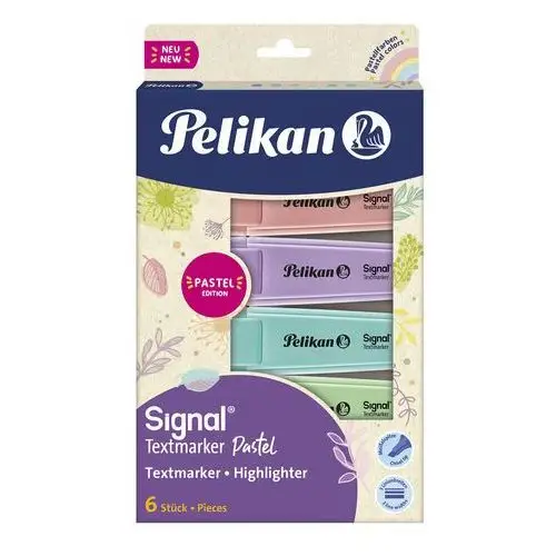Pelikan , zakreślacz signal pelikan pastel 6 x