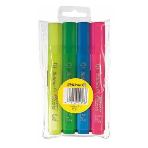 Pelikan Zakreślacze 4szt etui neon mazak marker