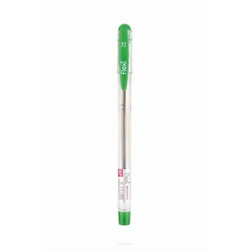Długopis żelowy, Flexi, zielony, 0.7 mm