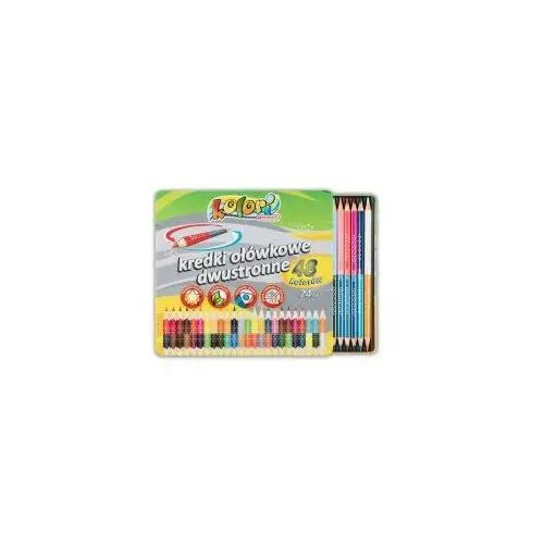 Penmate Kolori Premium Kredki ołówkowe trójkątne dwustronne 48 kolorów 24 szt