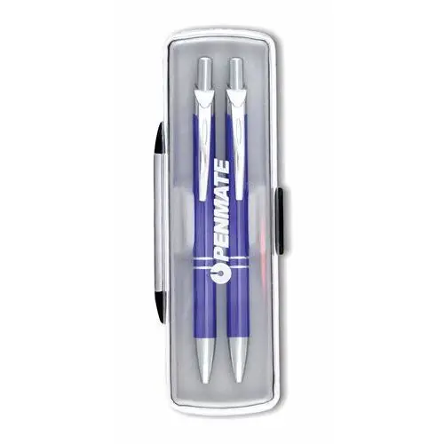Komplet b+m lux, długopis, ołówek automatyczny, ciemnoniebieski Penmate