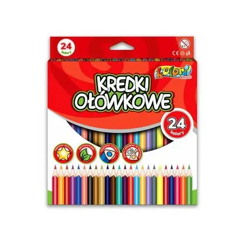 Kredki ołówkowe, Penmate Kolori Premium, trójkątne, 24 kolory