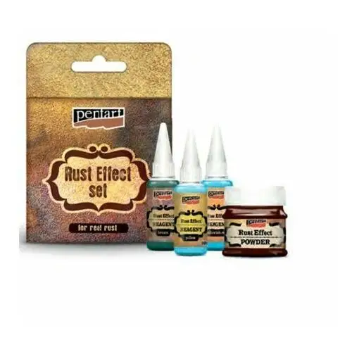 Pentart Efekt rdzy - zestaw 180 g + 3x20 ml