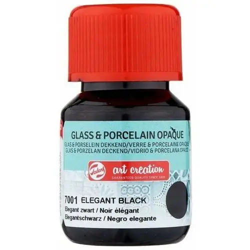 Pentart Farba do szkła i ceramiki glass & porcelain opaque 30 ml elegant black, art creation