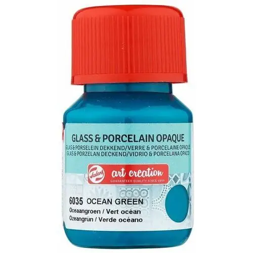 Farba do szkła i ceramiki glass & porcelain opaque 30 ml ocean green 6035, art creation Pentart