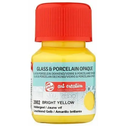 Farba do szkła i ceramiki glass & porcelain transparent 30 ml yellow bright 2002, art creation Pentart